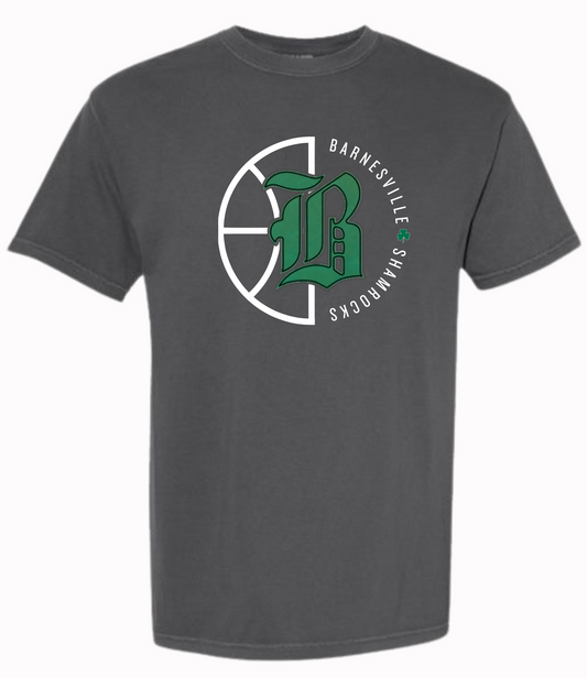Barnesville HS Basketball - Comfort Colors Washed Black Garment-Dyed Heavyweight Tee (Copy)