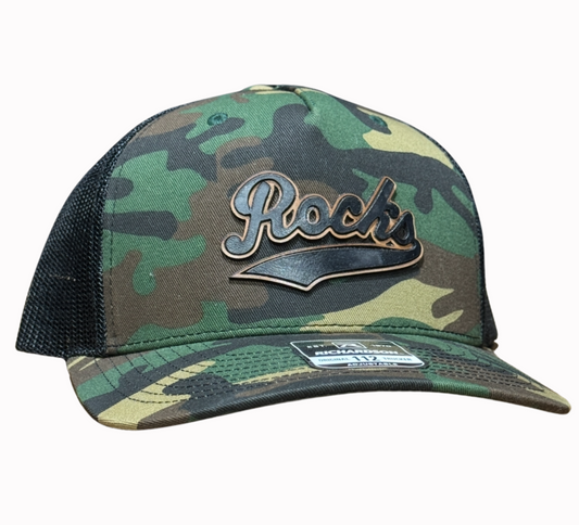 Barnesville HS Basketball- Richardson Camo 112PT Camo/ Stacked Leather Patch