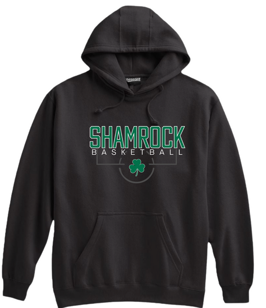 Barnesville HS Basketball - Pennant Black Heavyweight Hoodie