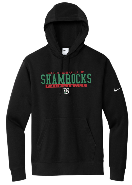 Barnesville HS Basketball -- Nike Black Club Fleece Hoodie