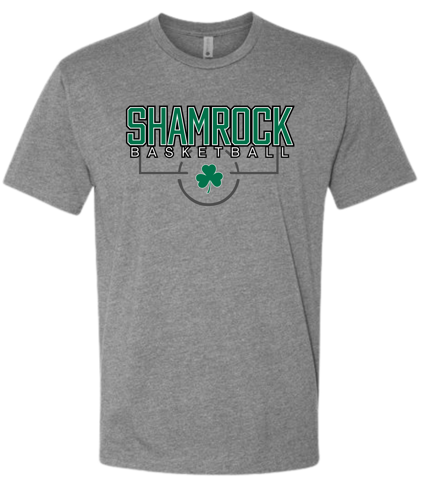 Barnesville HS Basketball - Next Level Grey Tri-Blend Tee