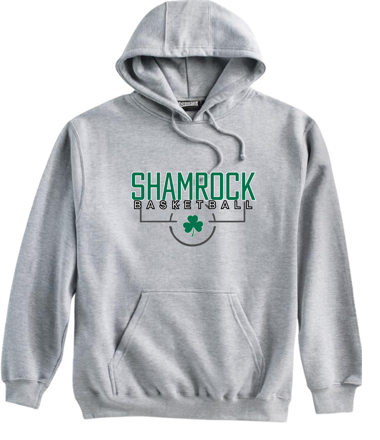 Barnesville HS Basketball -  Pennant Grey Heavyweight Hoodie