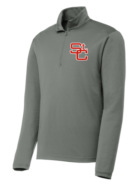 STC - Lightweight 1/4 Zip - Grey - Block STC Embroidered Logo