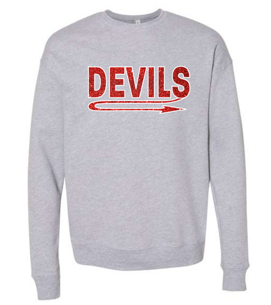 STC - Crewneck Sweatshirt - Devils Glitter Applique