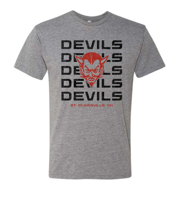 STC - Triblend T-Shirt - Grey - Devils Vintage