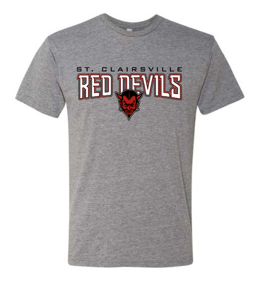 STC - Triblend T-Shirt - Grey - Red Devils Classic