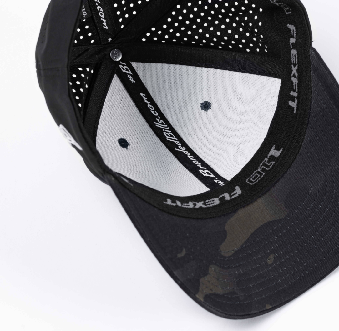 River Wrestling - Branded Bills 585 Performance Hat - Black Camo