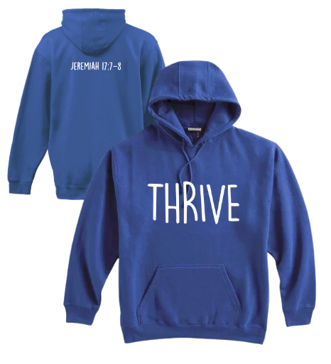 Thrive - Pennant Royal Heavyweight Hoodie