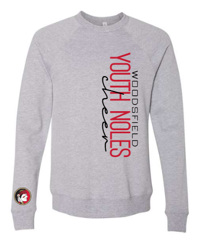 Youth Noles Cheer - Bella Canvas Grey Crewneck