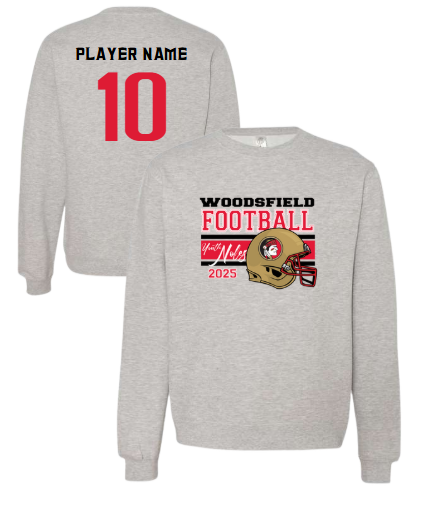2025 Youth Noles Football - Independant Grey Mid-Weight Crewneck