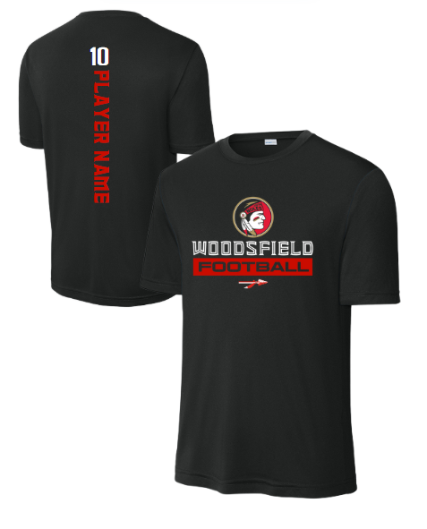 2025 Youth Noles Football - Sport-Tek Black Performance Tee
