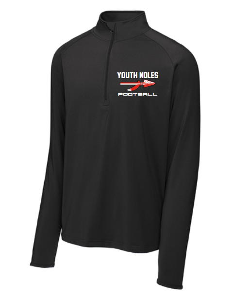 2025 Youth Noles Football - Sport-Tek Black Performance Quarter Zip - Embroidery