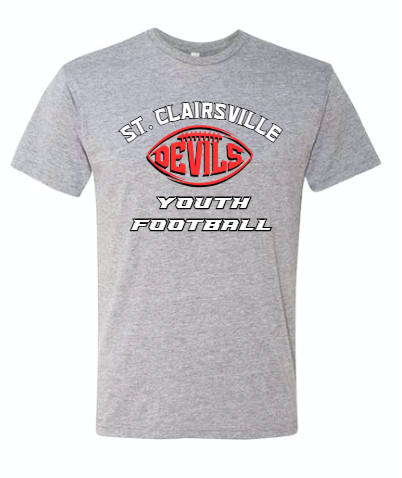 STC Youth Football - Next Level Grey Tri-Blend Tee