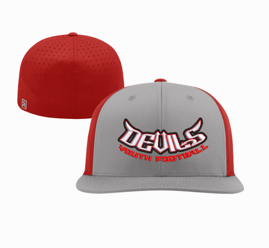 STC Youth Football - Richardson Red/Grey Split PTS30 - 3D Embroidery