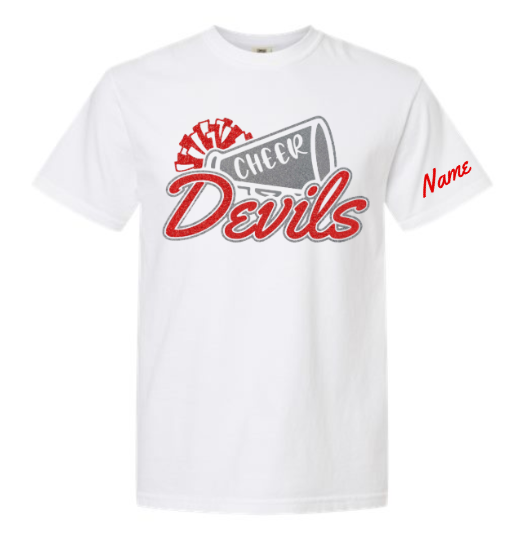 STC Youth Football - Next Level White Tri-Blend Tee - Glitter