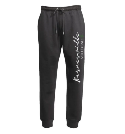 Barnesville Volleyball - Pennant Black Classic Jogger Sweatpants