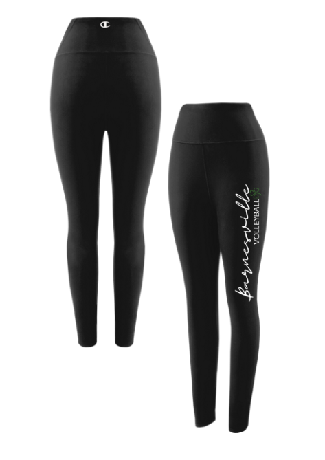 Barnesville Volleyball - Champion Womens Black Contour Soft Touch Legging