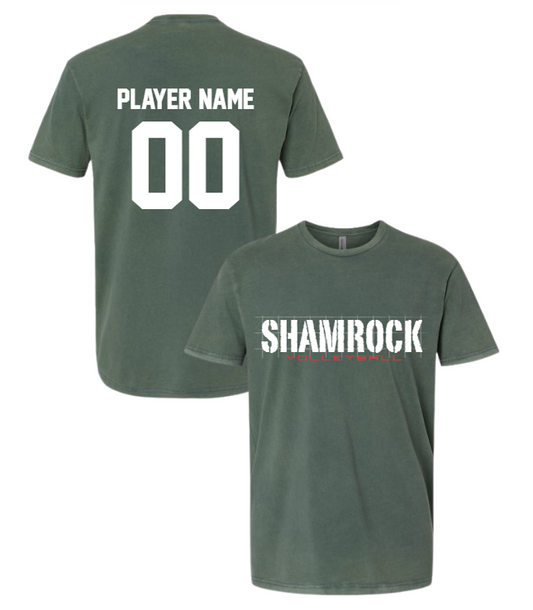 Barnesville Volleyball - Next Level Vintage Kelly Soft Washed Tee