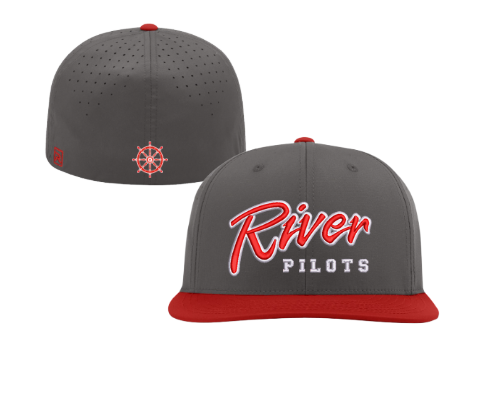 River Youth Football - Richardson Charcoal/Red Combo PTS30 - 3D Embroidery