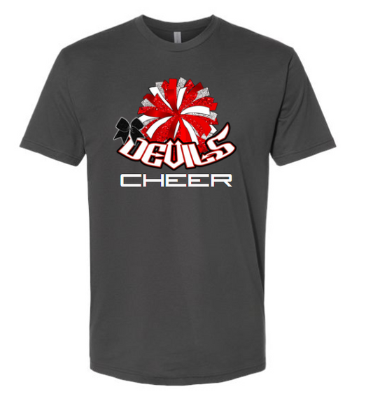 STC Youth Football - Next Level Charcoal Cotton Tee