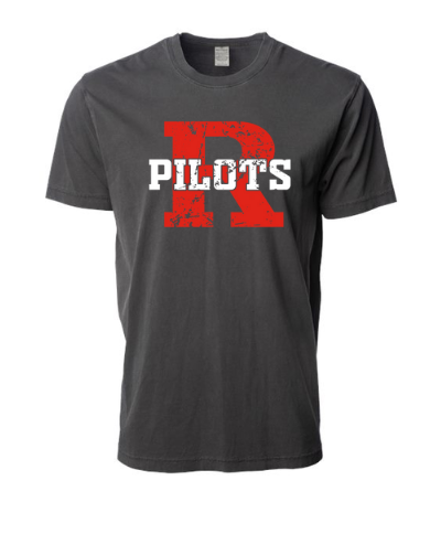 River Jr. High Football - Independant Vintage Black Pigment-Dyed Tee