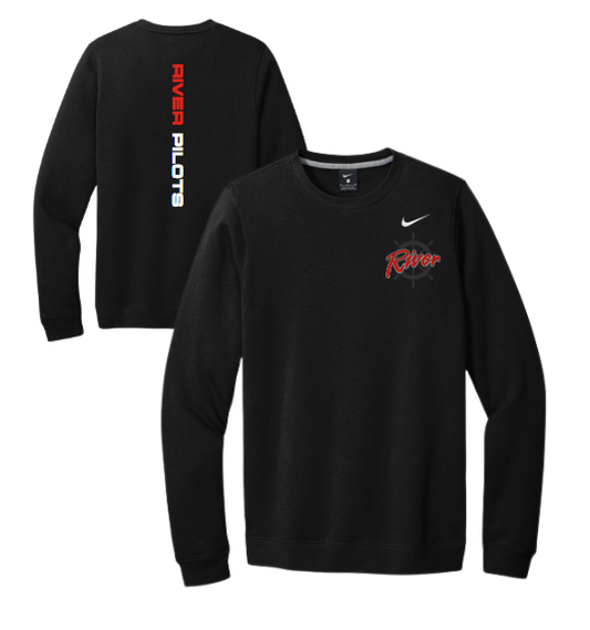 River Jr. High Football - Nike Black Club Fleece Crew