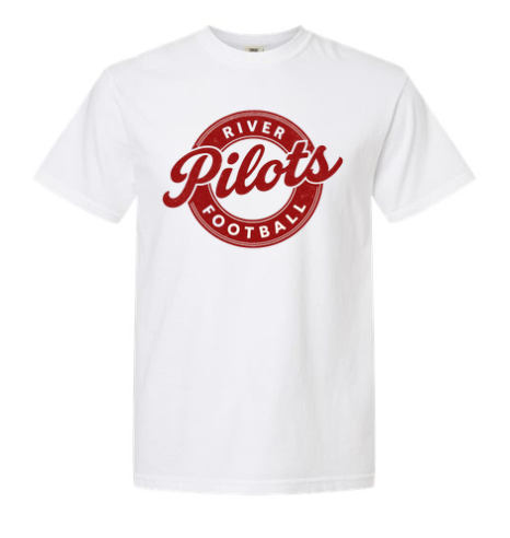 River Jr. High Football - Next Level White Cotton Tee