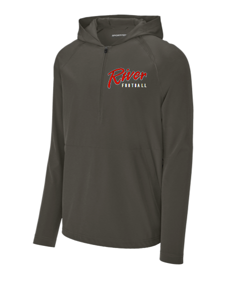 River Jr. High Football - Sport-Tek Charcoal Long Sleeve Cage Jacket - Embroidery