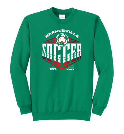 Barnesville Soccer - Port & Co Kelly Green Crew v2